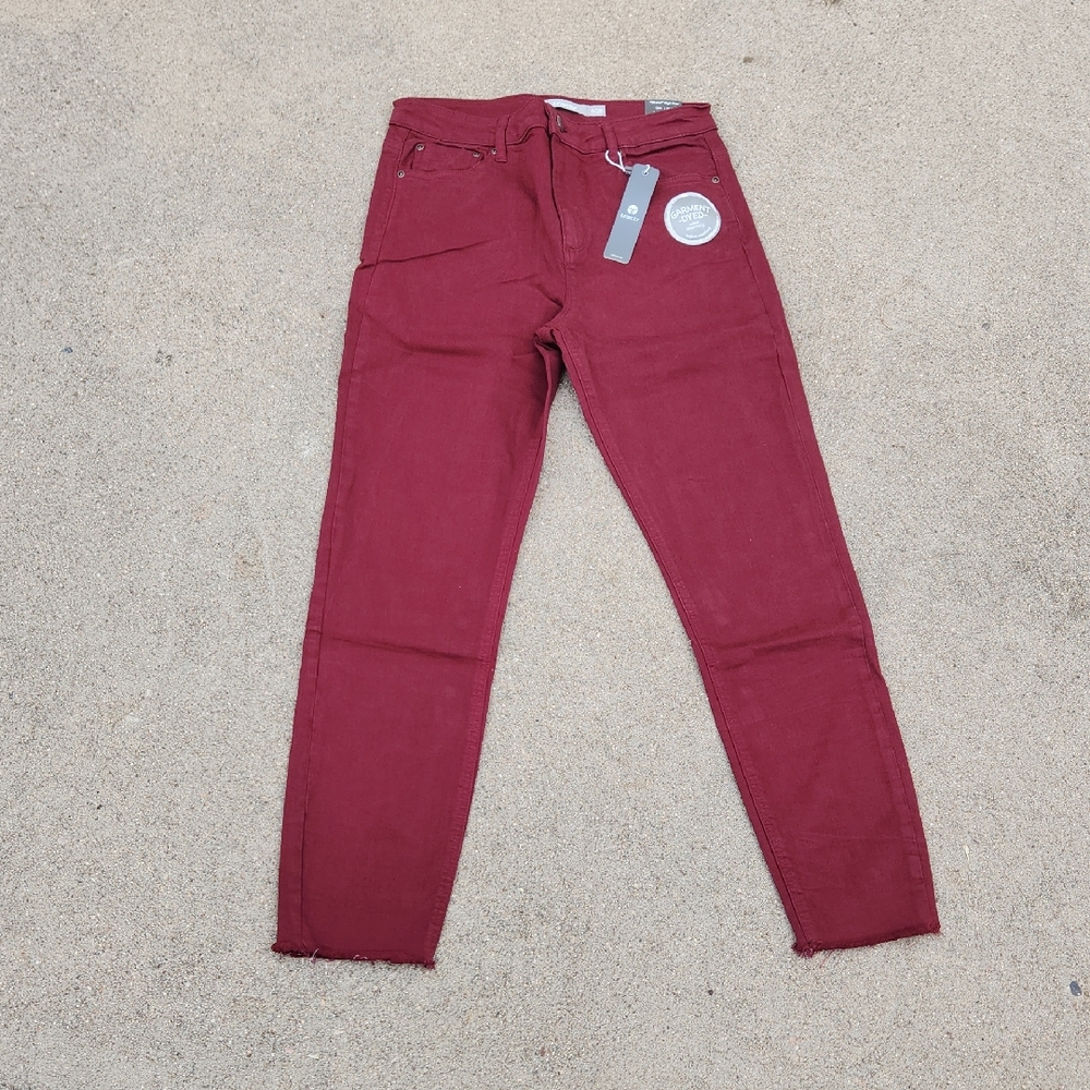 Tractr Red Skinny Jeans Bold Fashion Statement